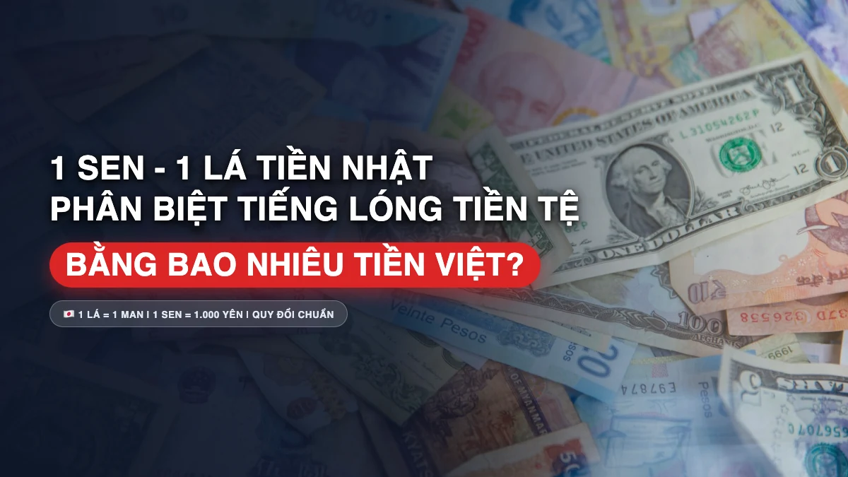 1 Sen, 1 Lá Tiền Nhật Bằng Bao Nhiêu Tiền Việt Nam Hôm Nay? Phân Biệt Sen & Lá