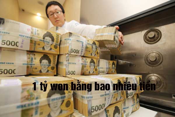 1 tỷ won bằng bao nhiêu tiền Việt