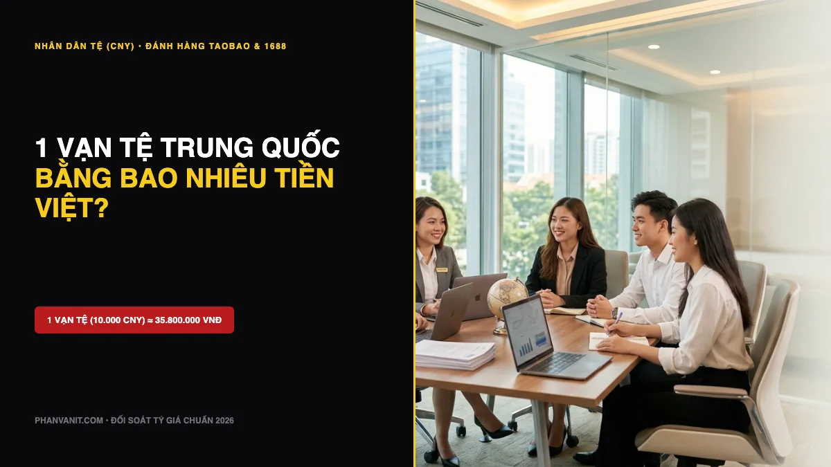 1 Vạn Tệ Bằng Bao Nhiêu Tiền Việt Nam? Quy Đổi Nhân Dân Tệ (CNY) Đi Đánh Hàng