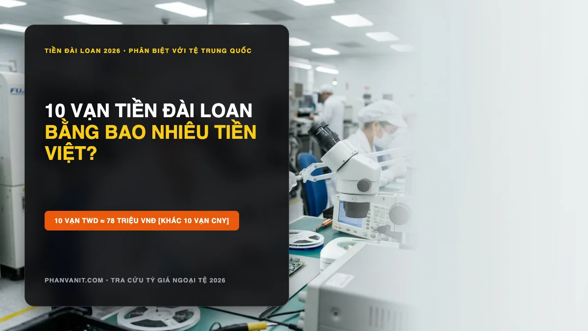 10 Vạn Tiền Đài Loan Bằng Bao Nhiêu Tiền Việt? Phân Biệt Vạn Tệ Đài Loan & Trung Quốc