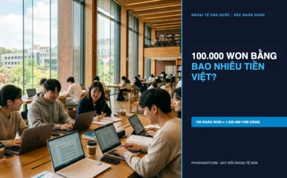 100.000 Won Bằng Bao Nhiêu Tiền Việt Nam? Hướng Dẫn Đổi Tiền Hàn Tỷ Giá Tốt