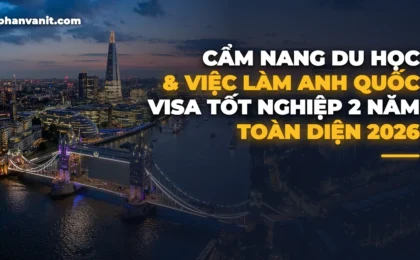 Cẩm Nang Du Học, Visa Tốt Nghiệp Graduate Route & Việc Làm Anh Quốc 2026 Toàn Diện