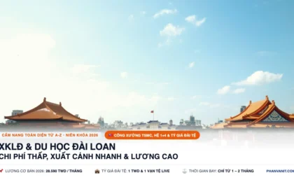 Cẩm Nang Xuất Khẩu Lao Động, Du Học & Đời Sống Đài Loan 2026 Toàn Diện