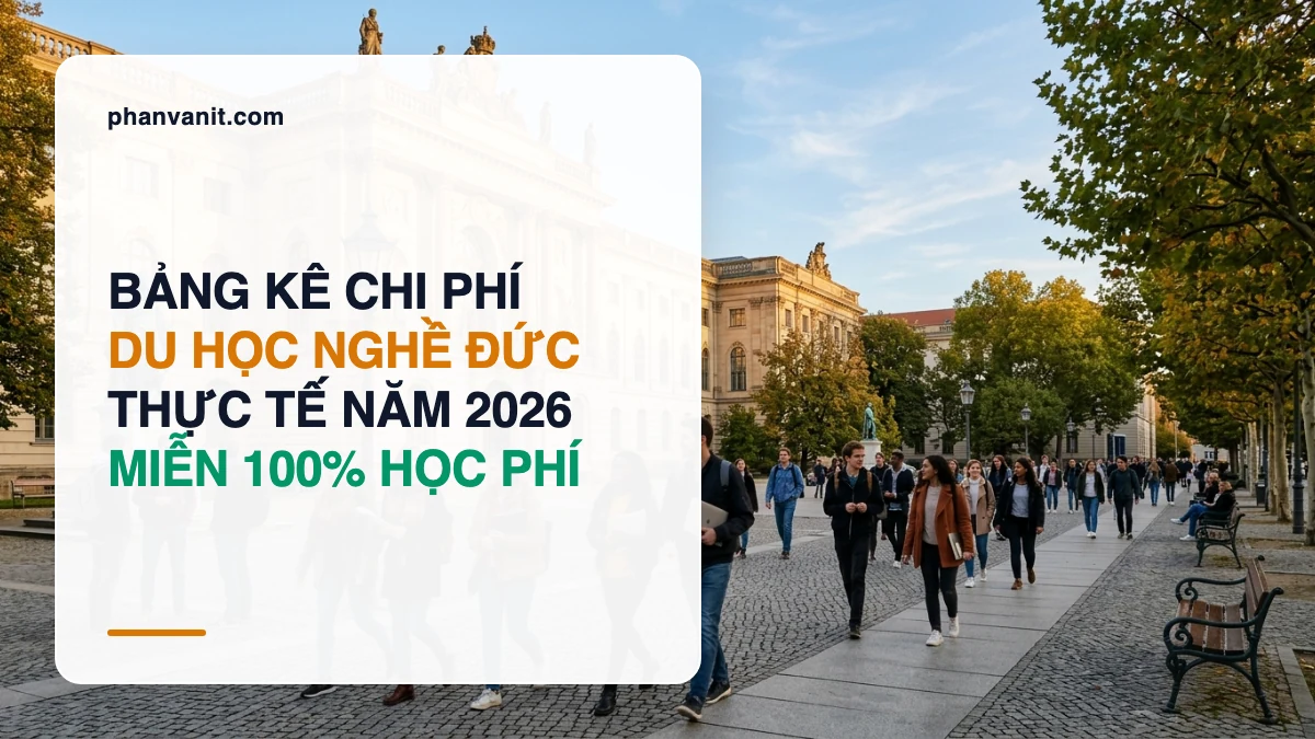 Bảng Kê Chi Phí Du Học Nghề Đức 2026 Trọn Gói: Chi Phí Học Tiếng, Hồ Sơ & Mẹo Tiết Kiệm