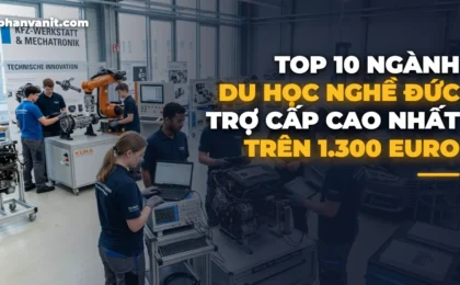 Top 10 Ngành Du Học Nghề Đức Có Trợ Cấp Cao Nhất Trên 1.300 Euro [2026]