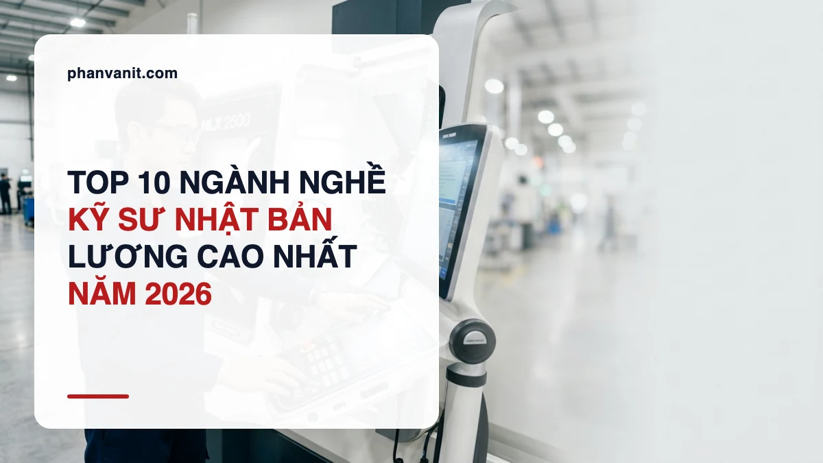 Top 10 Ngành Nghề Kỹ Sư Nhật Bản Lương Cao Nhất 2026: Điều Kiện Tuyển Dụng & Lộ Trình Visa Vĩnh Trú