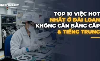 Top 10 Việc Hot Nhất Ở Đài Loan Không Cần Bằng Cấp & Tiếng Trung [2026]
