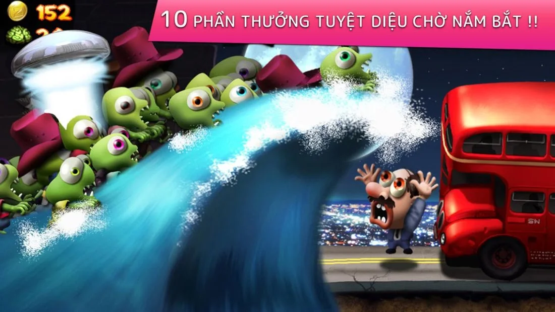 Giao diện cài đặt Zombie Tsunami trên nền tảng di động và PC