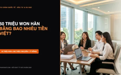 50 Triệu Won Bằng Bao Nhiêu Tiền Việt Nam? Quy Đổi Tài Sản & Chuyển Tiền Hàn – Việt