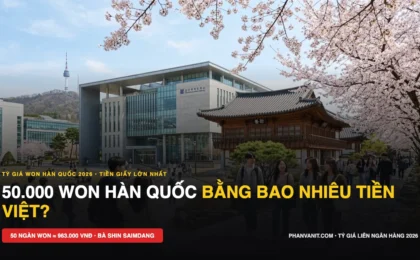 50.000 Won Bằng Bao Nhiêu Tiền Việt Hôm Nay? Quy Đổi Tiền Hàn Chuẩn 2026