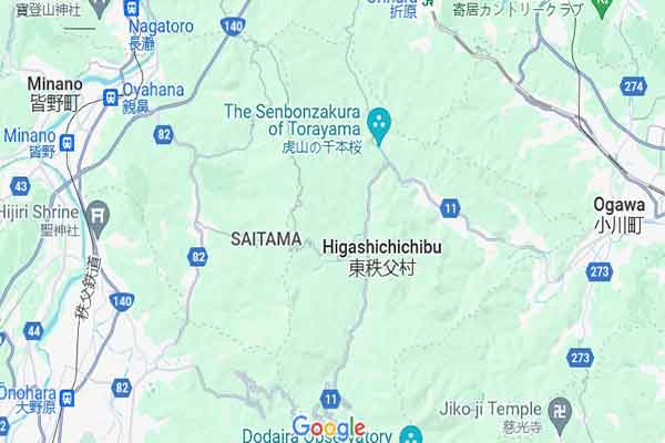 bản đồ tỉnh Saitama