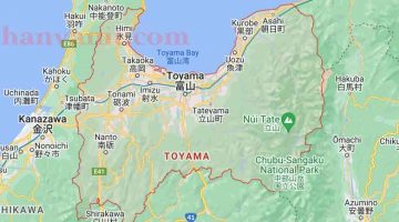 Bản đồ tỉnh Toyama Nhật Bản
