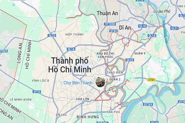 Bản đồ tp Hồ Chí Minh