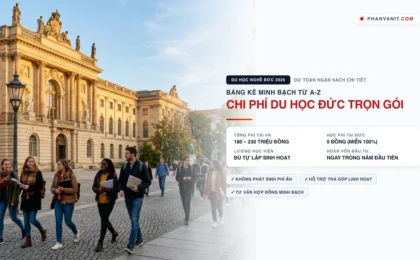 Chi phí du học nghề Đức 2026 trọn gói từ A-Z: Cần bao nhiêu tiền?