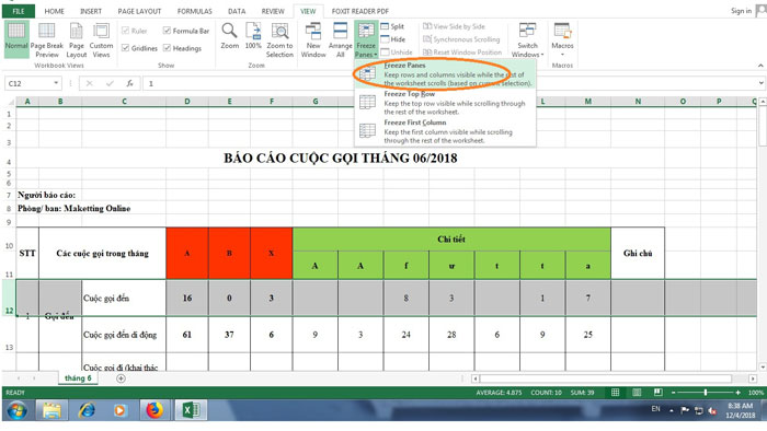 co-dinh-dong-trong-excel