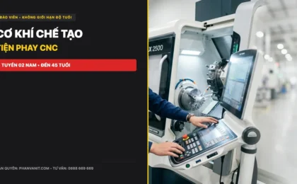Đơn hàng cơ khí tại Đào Viên Đài Loan: Tuyển 02 Nam không giới hạn độ tuổi 2026
