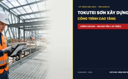 Đơn hàng Tokutei Sơn xây dựng tại Niigata Nhật Bản: Tuyển 05 Nam lương cao 2026