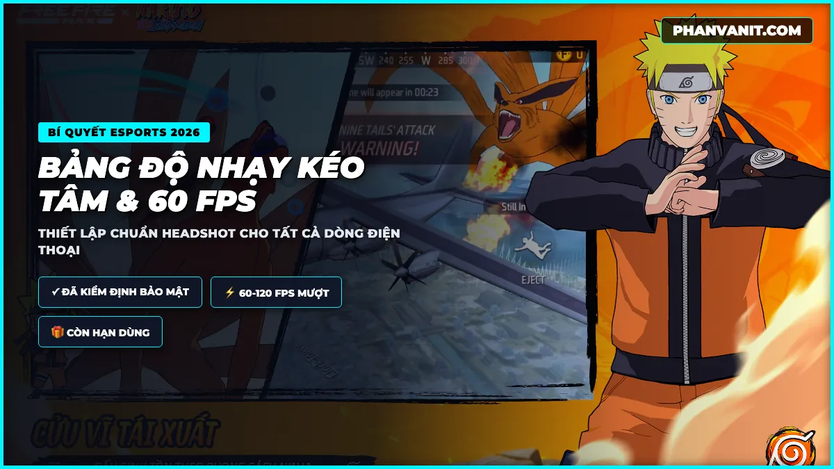 Cách Tải Free Fire MAX Trên iOS, Android & PC Bản Chính Thức Garena 2026 (Kèm Setting 60 FPS) 3 Bảng thiết lập đồ họa tối ưu mượt mà cho game Free Fire MAX 2026