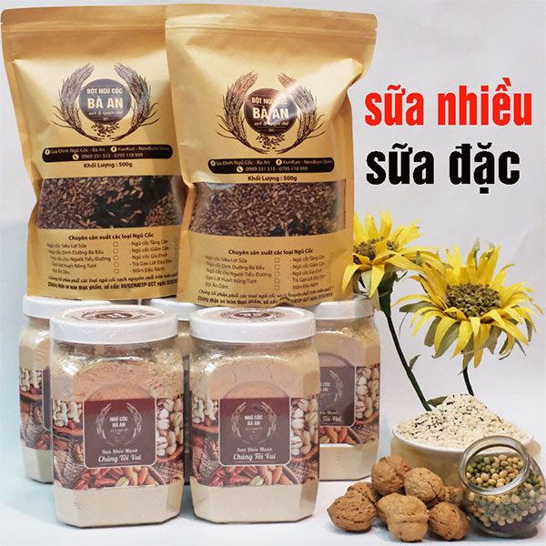 ngũ cốc lợi sữa bà an