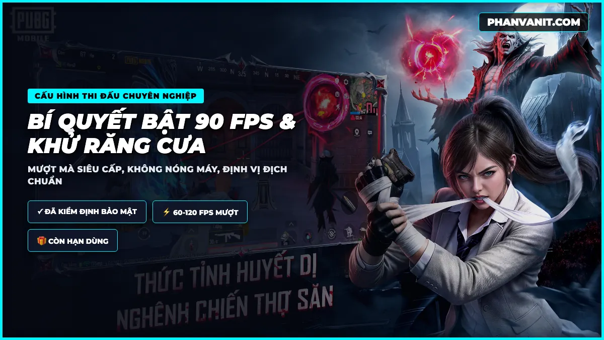 Bảng thiết lập đồ họa tối ưu mượt mà cho game PUBG Mobile VNG 2026
