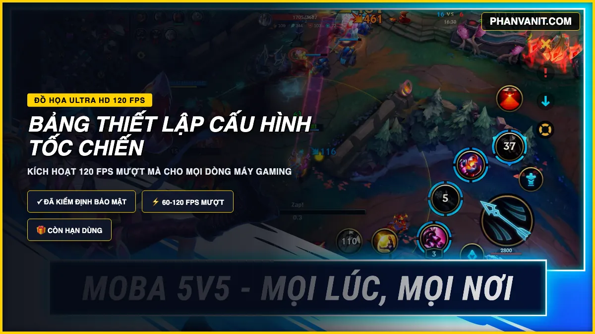 Hướng Dẫn Tải & Cài Đặt Liên Minh Tốc Chiến 2026: Cấu Hình 120 FPS Siêu Mượt, Link APK & Giftcode Tân Thủ VNG 3 Bảng thiết lập đồ họa tối ưu mượt mà cho game Liên Minh Tốc Chiến 2026