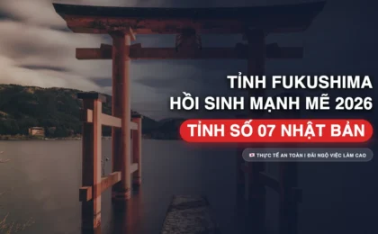 Tỉnh Fukushima Số Mấy? Đời Sống Thực Tế Sau Tái Thiết & Cơ Hội Việc Làm Tỉnh Số 07