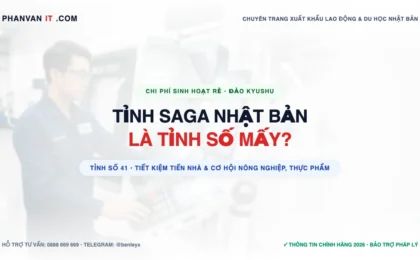 Tỉnh Saga Số Mấy? Chi Phí Sinh Hoạt Rẻ & Cơ Hội Việc Làm Tỉnh Số 41 Nhật Bản
