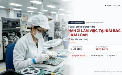 Tuyển 02 lao động hàn xì làm việc tại Đài Bắc – Đài Loan