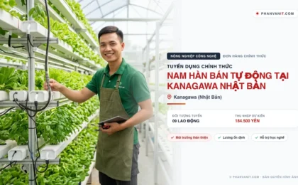 Tuyển 09 lao động nam hàn bán tự động tại Kanagawa Nhật Bản