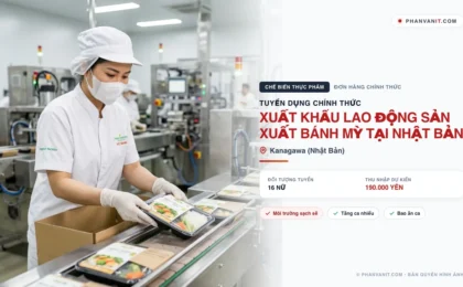 Tuyển 16 Nữ xuất khẩu lao động sản xuất bánh mỳ tại Nhật Bản