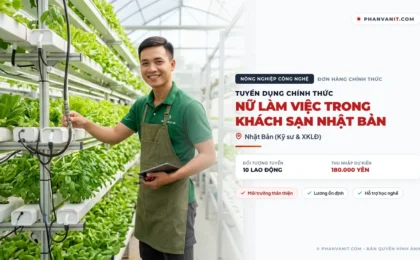 Tuyển dụng 10 lao động nữ làm việc trong khách sạn Nhật Bản