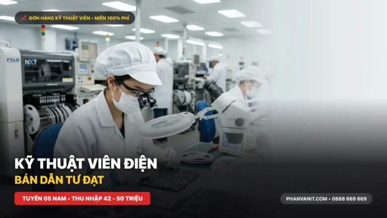 Tuyển 05 Kỹ thuật viên Điện & Tự động hóa nhà máy bán dẫn Tư Đạt Đài Loan 2026
