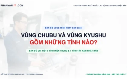 Vùng Chubu Và Vùng Kyushu Gồm Những Tỉnh Nào? Bản Đồ Chi Tiết 8 Vùng Nhật Bản